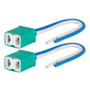 Lampenfassung H7 gerade, Keramik, 15 cm Kabel, 2 Stk