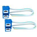 Lampenfassung H7, gewinkelt, Keramik, 15 cm Kabel, 2 Stk