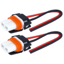 Lampenfassung HB4 (9006) gerade, Keramik, 15 cm Kabel, 2 Stk
