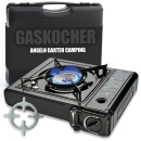 Camping Gaskocher mit Kartuschen 1-flammiger...
