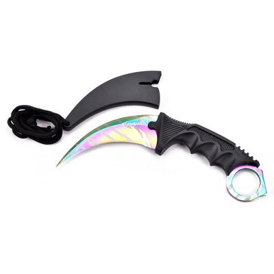 ElfMonkey® Karambit Messer Jagdmesser Outdoormesser CSGO Knife Tiger Color