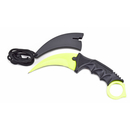 ElfMonkey® Karambit Messer Jagdmesser Outdoormesser CSGO Knife Neon Gelb