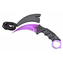 ElfMonkey® Karambit Messer Jagdmesser Outdoormesser CSGO Knife Purple