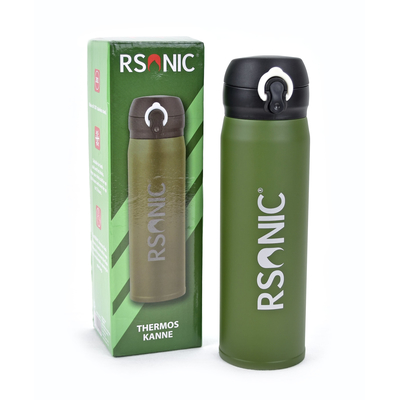 RSonic Thermoskanne Thermosflasche Outdoor Trinkflasche Thermobecher Doppelwandig 450ml