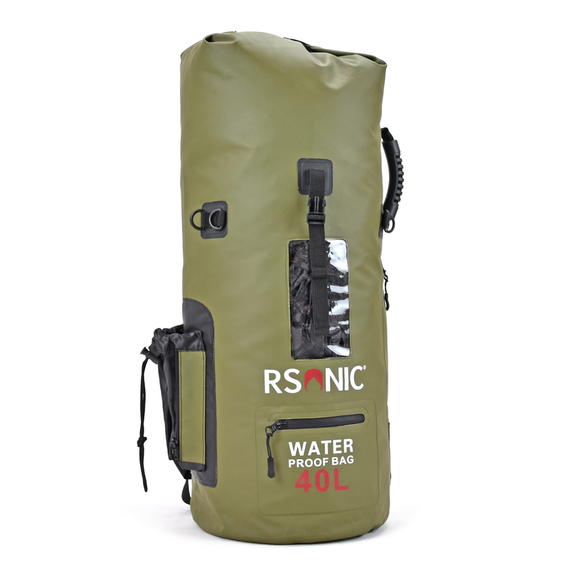 Wasserdichte Packtasche Seesack Transportsack Gepäckrolle Dry Bag 55 L Rot 20219 