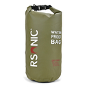 RSonic Wasserdichter Rucksack Tragetasche Tasche mit Schultergurt | Water Proof Dry Bag | 10 Liter Navi Grün