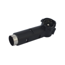 Abgewinkelter Antennenstecker - DIN-Buchse, ISO-Stecker