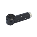 Abgewinkelter Antennenstecker - DIN-Buchse, ISO-Stecker