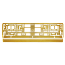 Kennzeichenrahmen, metallisiert, golden