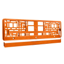 Kennzeichenrahmen, metallisiert, orange