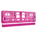 Kennzeichenrahmen, metallisiert, rosa